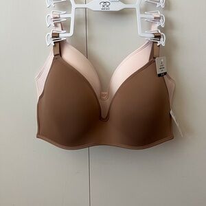 Women's Brown and Pink Bra
